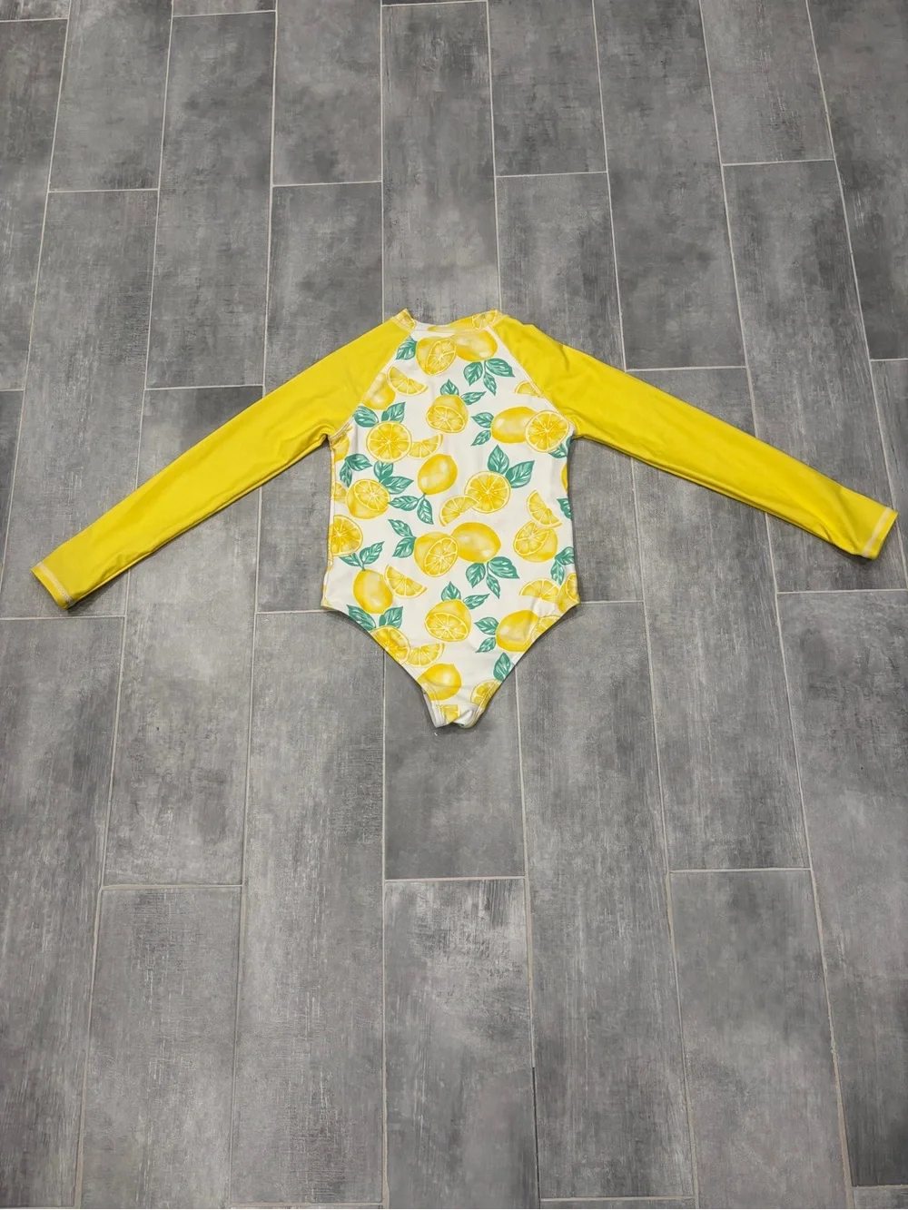 Tommy Bahama Size 7 One Piece Lemon Bathing Suit Matching Visor